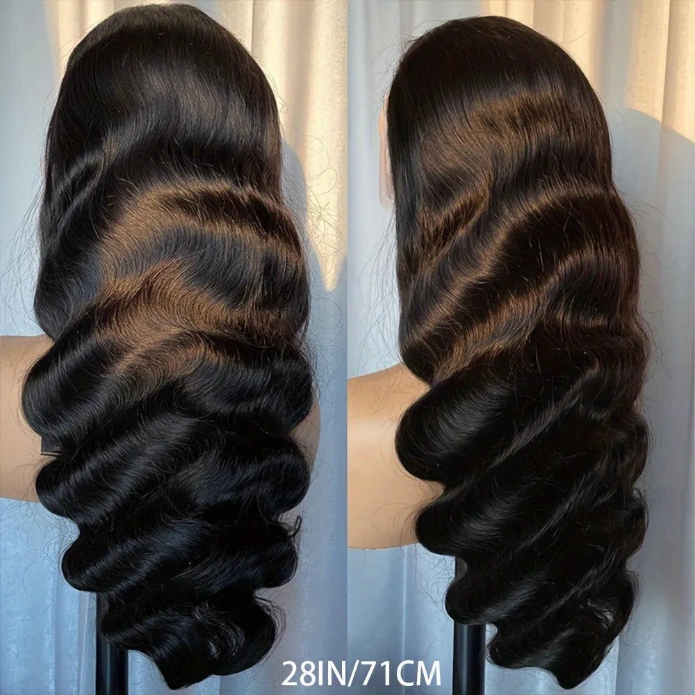 Body Wave Lace Front Glueless Wig — Transparent | KIMLUD