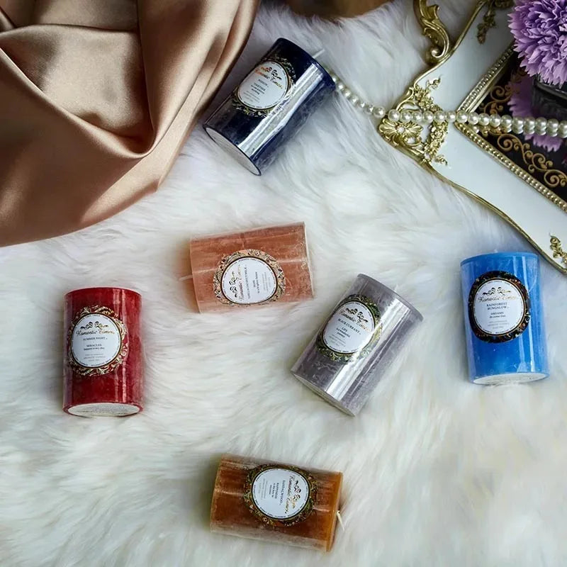 KIMLUD, Household Smokeless Column Wax Scented Candles Church Holiday Wedding Scented Birthday Buddhist Candles Home Decoration, KIMLUD Womens Clothes