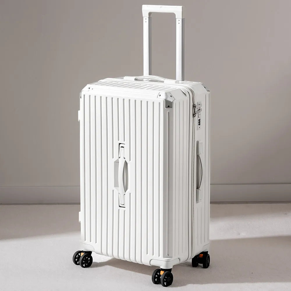 Aluminum Framed Luggage 30/32-Inch Large Cup and Phone Holder — Silver | KIMLUD