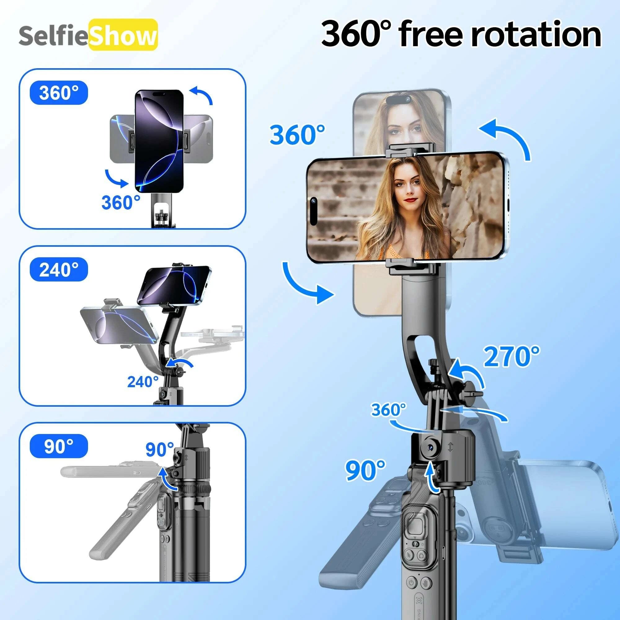 c17-tripod-360°auto-rotation-ai-tracking-remote-control-bluetooth-shooting-quadrapod-selfie-stick-stabilizer-optional-fill-lightkimludkimlud-35561834