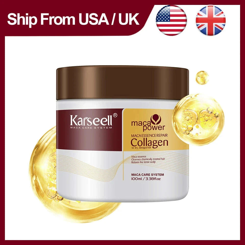karseell-100ml-collagen-hair-mask-deep-repair-damage-argan-oil-collagen-hair-treatment-prevent-hair-breakage-for-all-hair-typeskimludkimlud-35570123