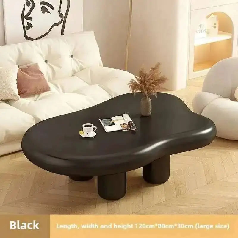 Cream Coffee Table Simple Modern Clouds Tea Tea Table House Lonely Wind Nordic Home Living Room Small Apartment Shaped Furniture