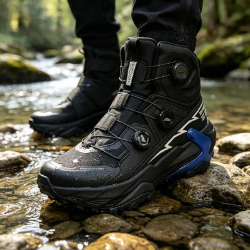 Hiking Shoes – Quick Lacing – High Top Silhouette – EVA Insole | KIMLUD