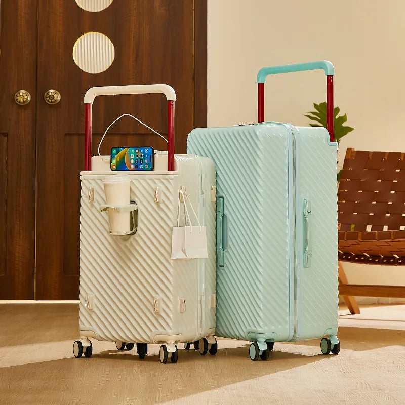 20/24/28/32 inch Wide Handle Travel Suitcase Carry-on Luggage Multifunctional Password Trolley Case With Wheels Rolling luggage
