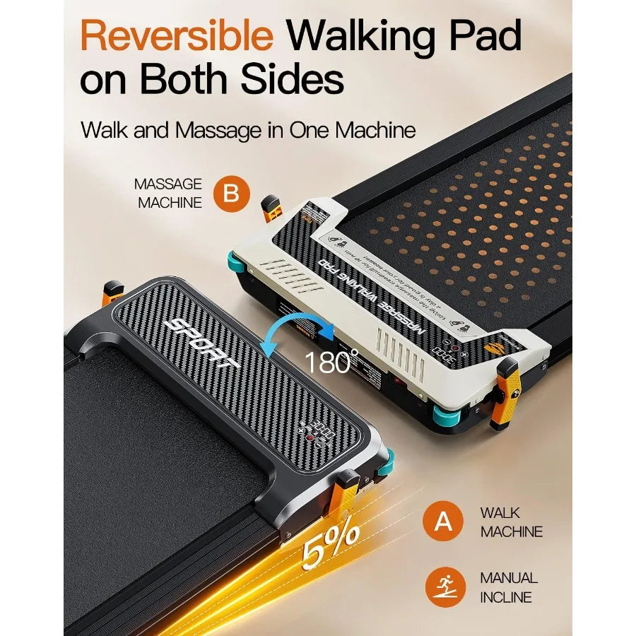 Ultra Slim Under Desk Walking Pad — Black | KIMLUD