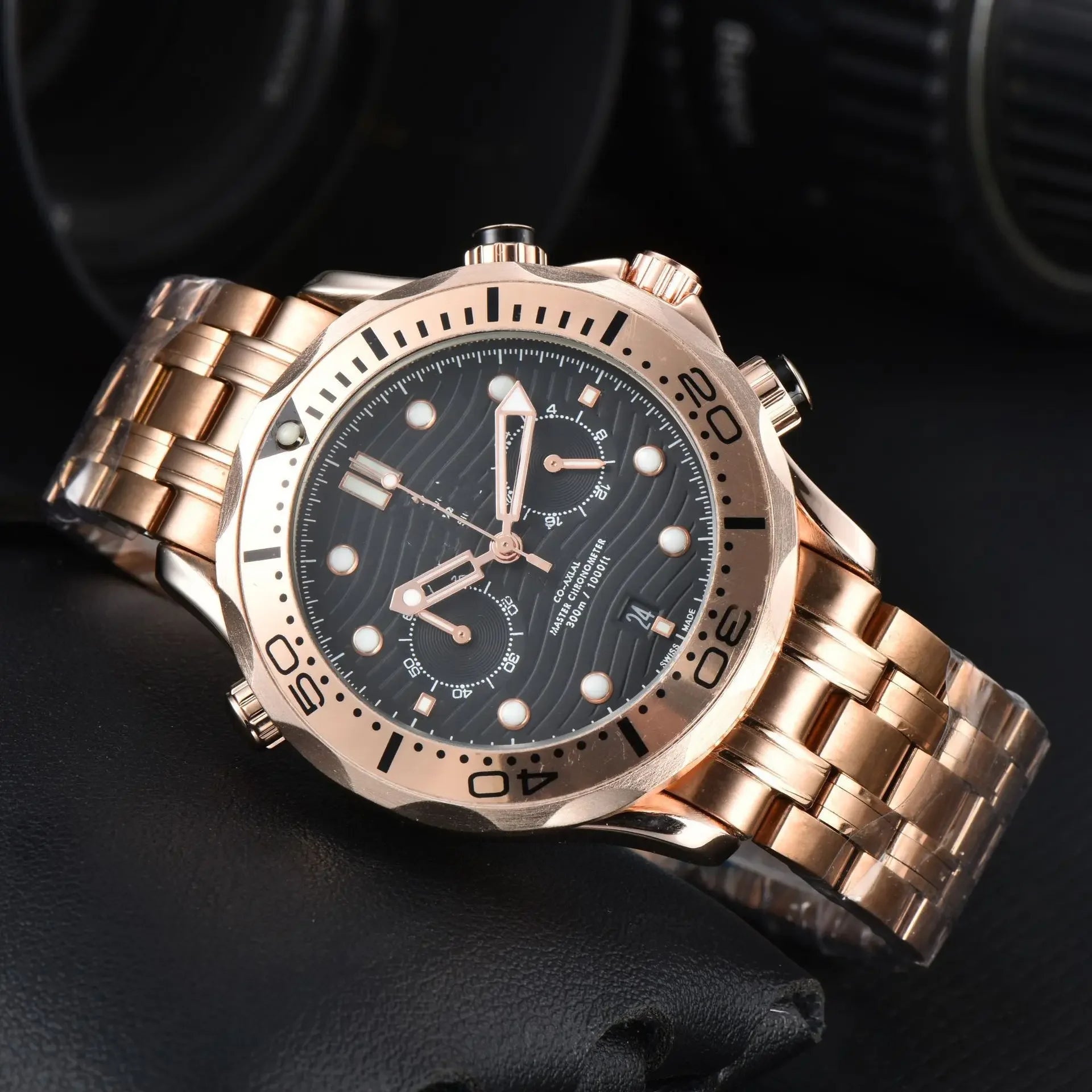 42mm Fully Automatic Mechanical Watch -NH35movement, Ceramic Bezel, Water-resistant Sapphire Crystal, 20mm Steel Band Wristwatch