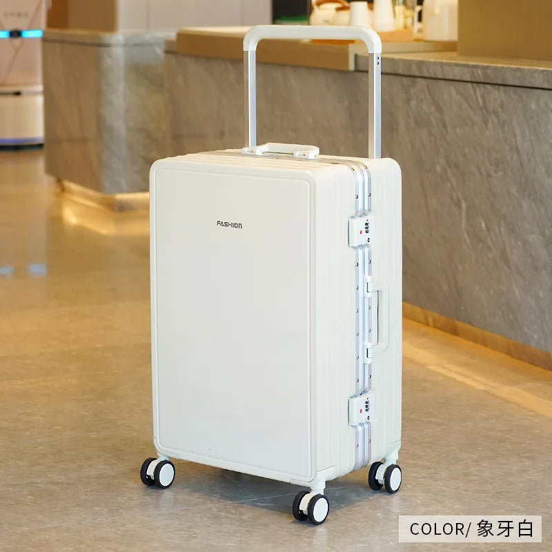 Aluminium Frame Travel Luggage Carry-On With Mute Wheels — Slate Gray | KIMLUD