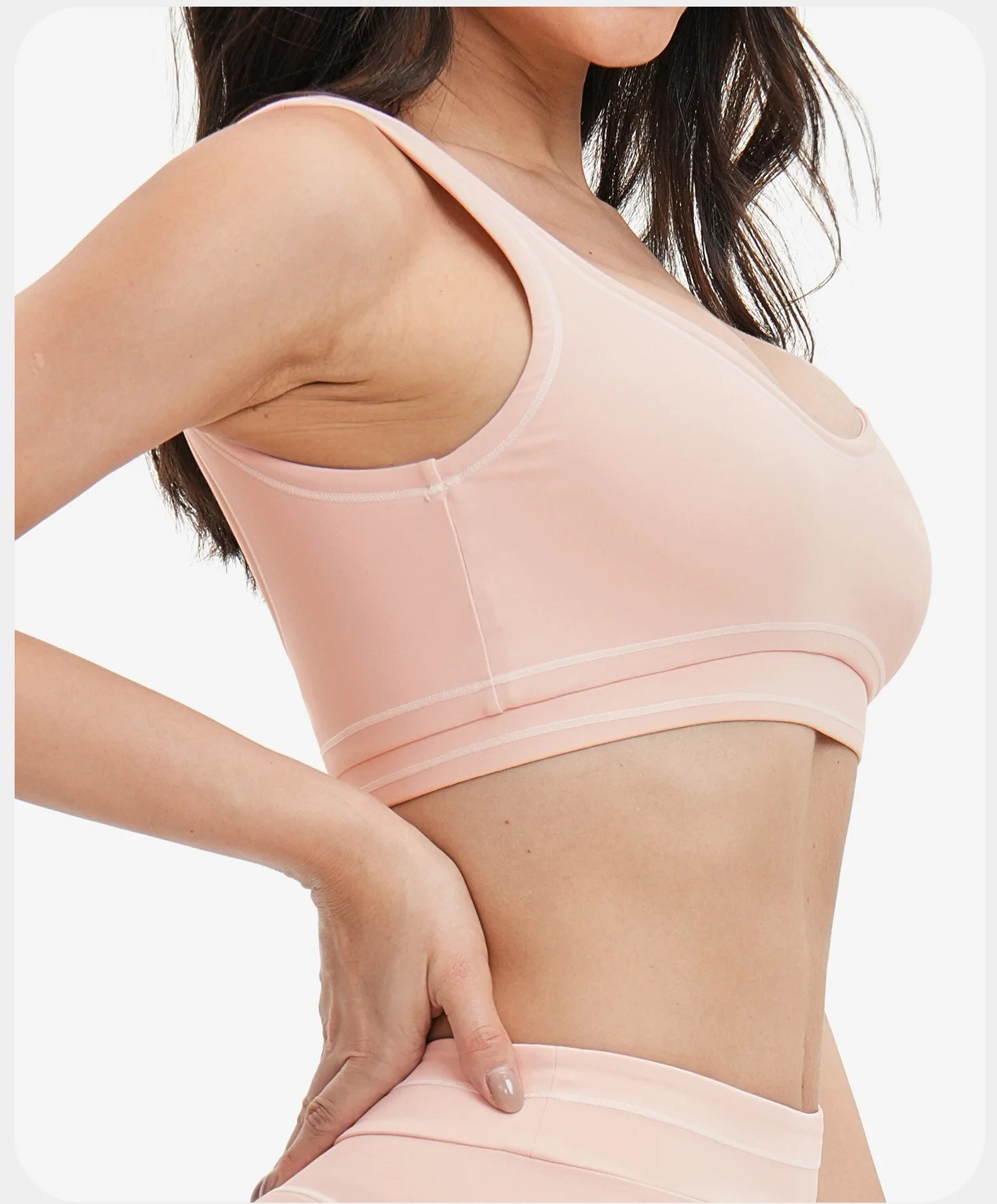 Breathable Yoga Sports Bra Color-Contrast — Multicolor | KIMLUD