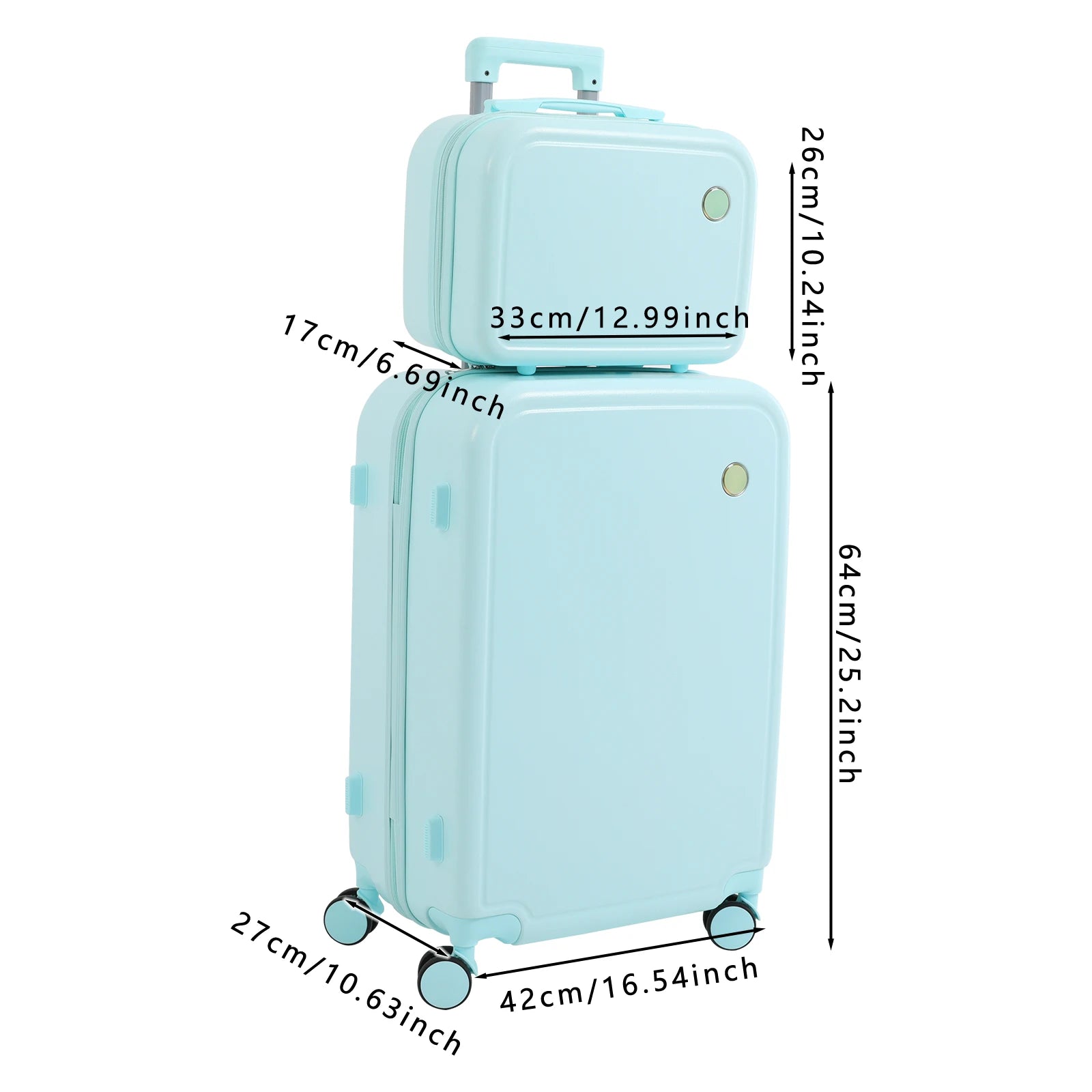 Suitcase with Wheels Small and Large Suitcases Carry On Suitcases Cosmetic Case Carry On Luggage
