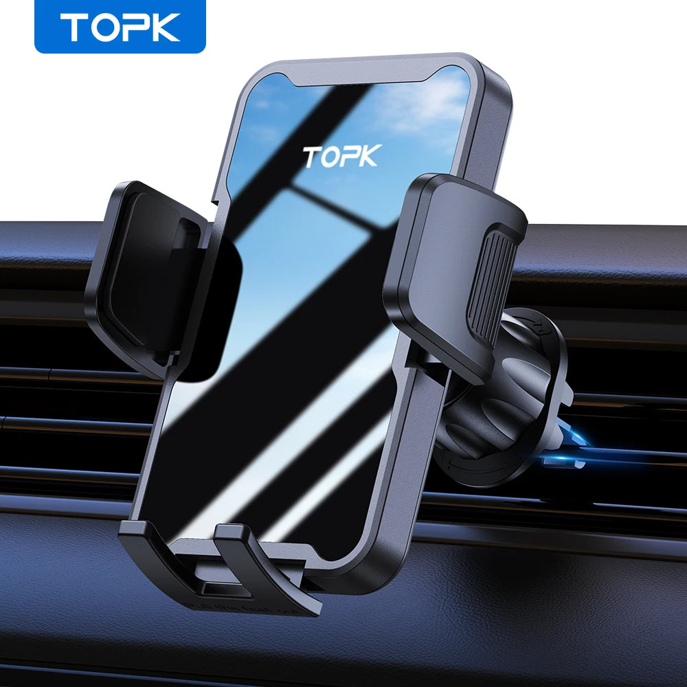 Car Phone Holder – 360° Rotatable – Carbon Fiber – Black | KIMLUD