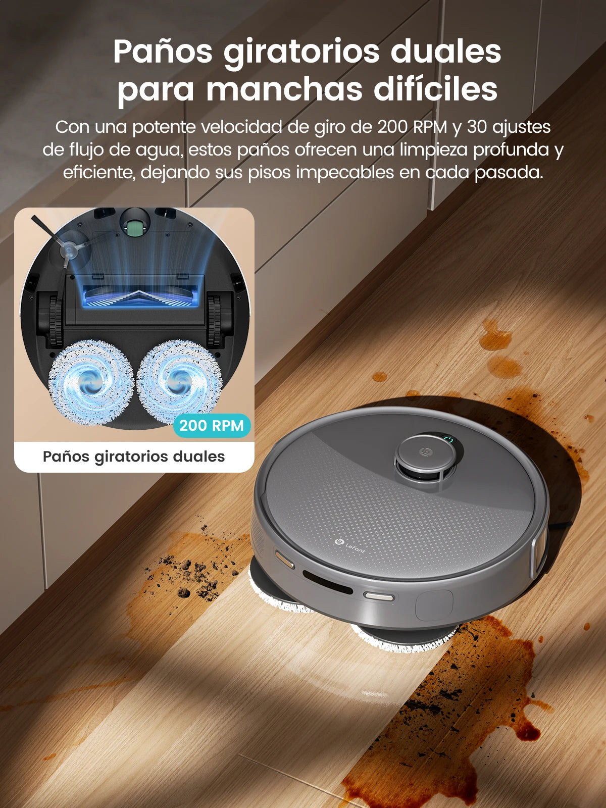 Robot Vacuum And Mop Lefant M3 Max — White | KIMLUD