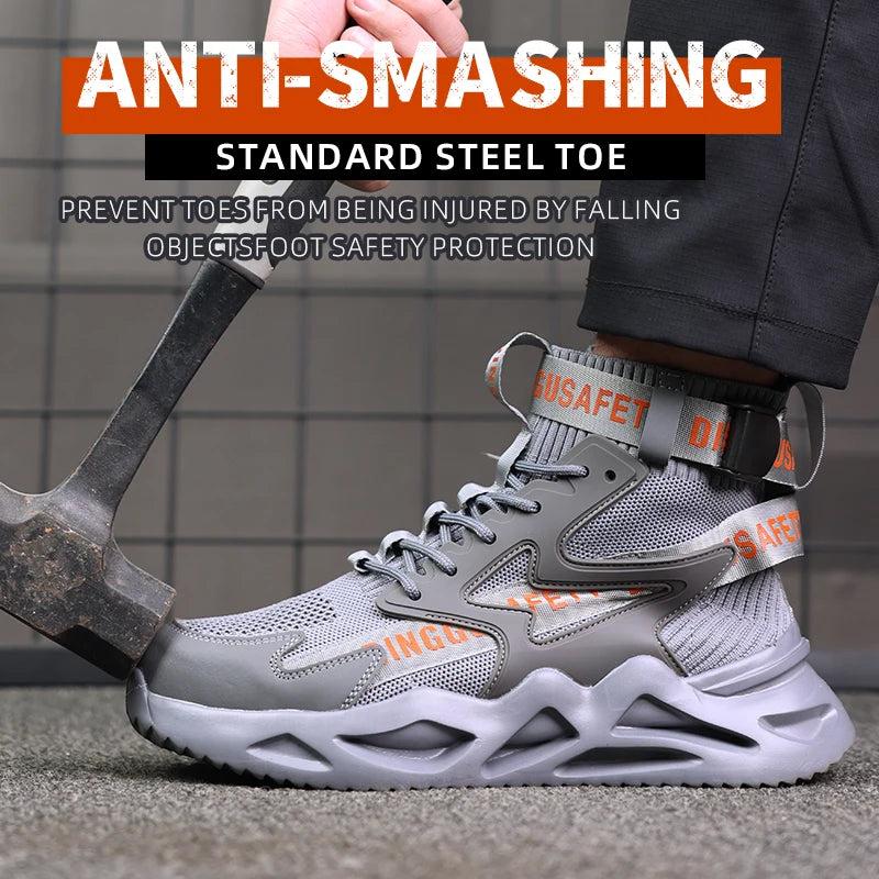 Work Safety Boots – Steel Toe Cap – Fabric Upper – Men | KIMLUD