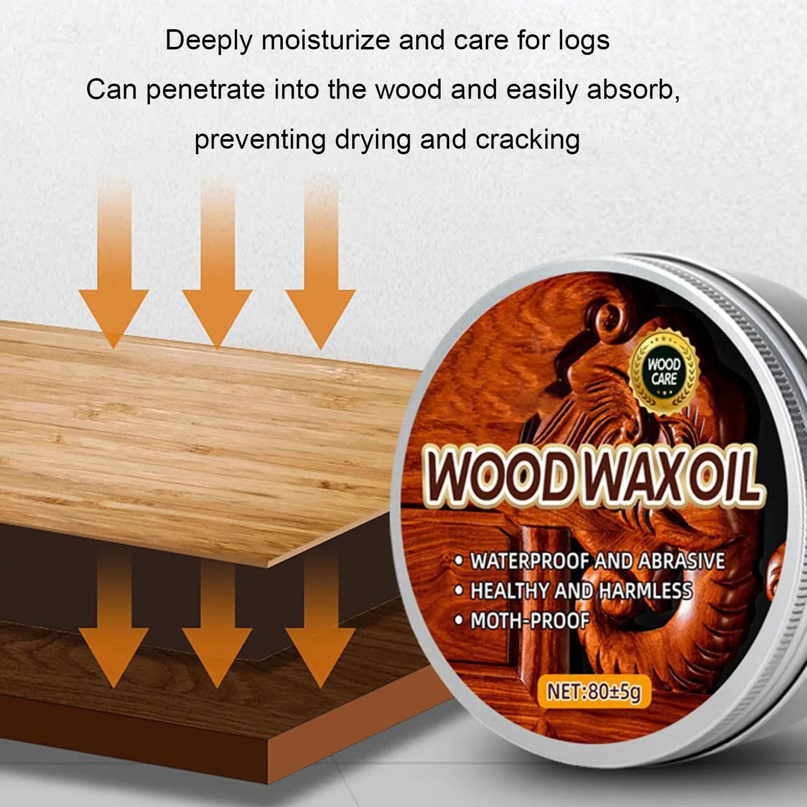 Environmentally Friendly Wood Wax Oil For Furniture And Floors — Original Mahogany | KIMLUD