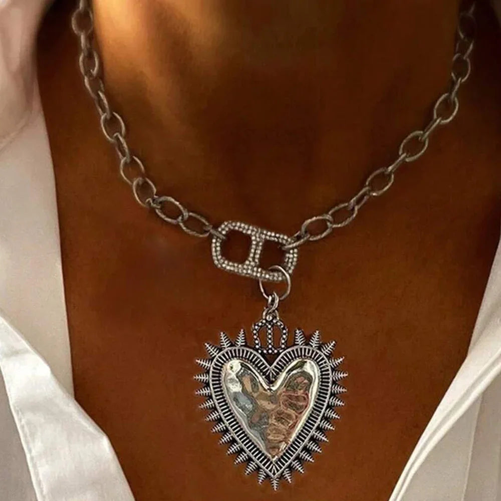 Pendant Necklace – O Chain Design – Copper | KIMLUD