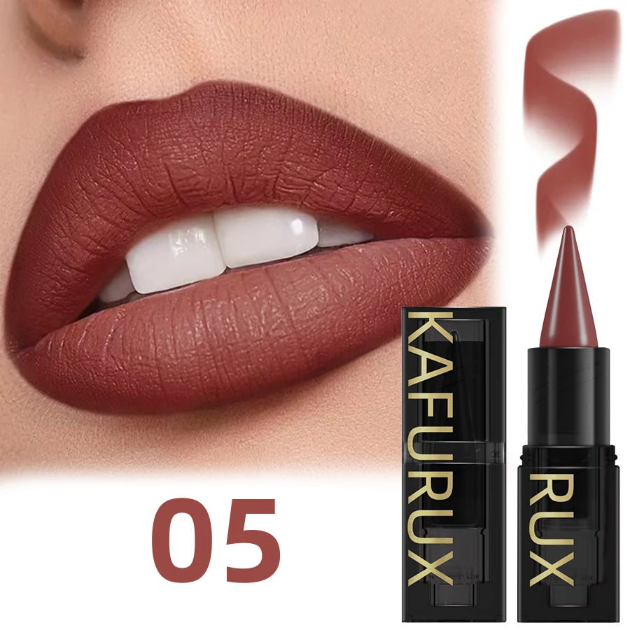 15 Colors Lipstick Waterproof Sexy Red Matte Contour Tint Lipstic Pen Long-lasting Lipliner Pen Non-stick Cup Lip Makeup for Wom