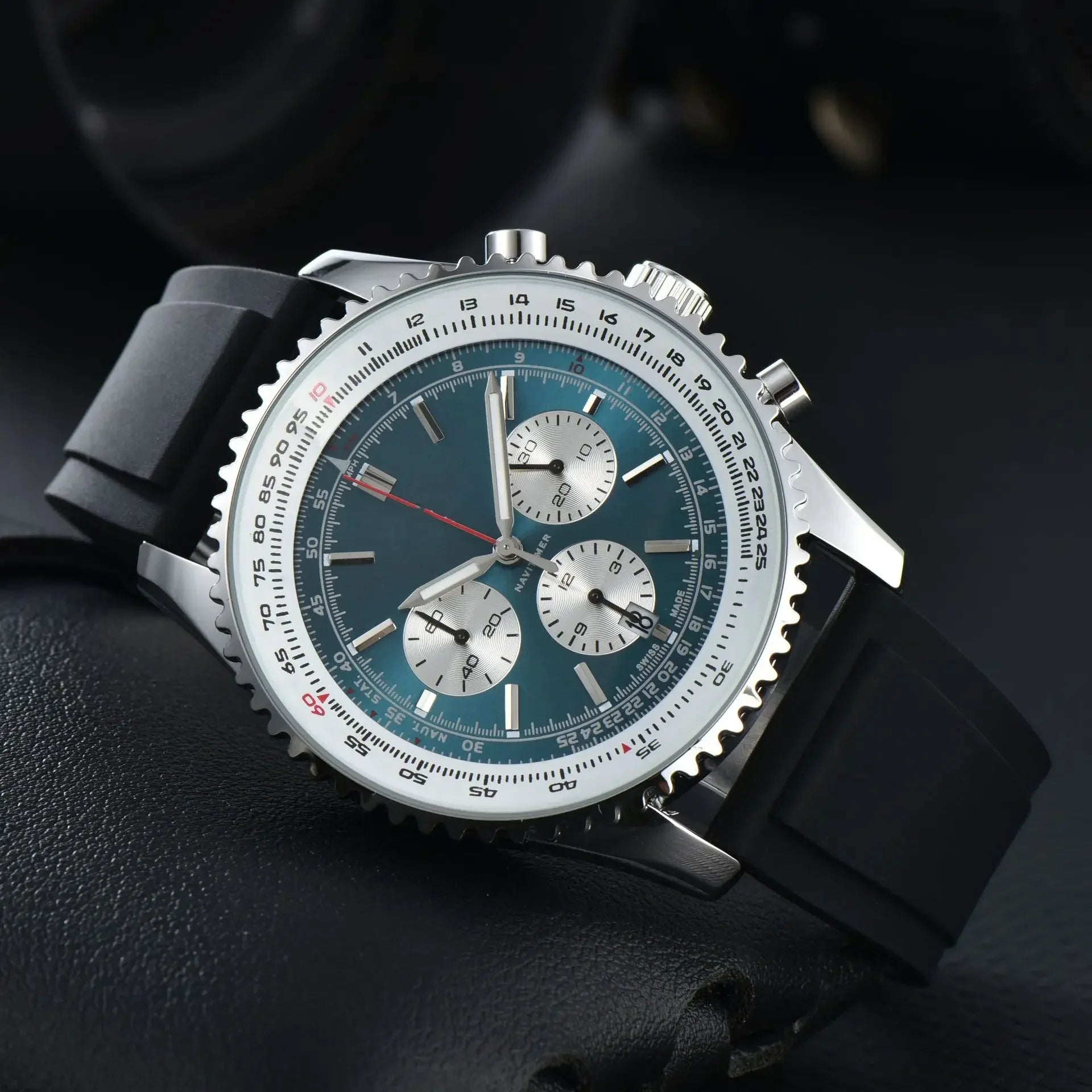 Original Replica Big Dial Multifunctional Automatic Man Watch  Vintage Mechanical Waterproof Male Wrist Watches
