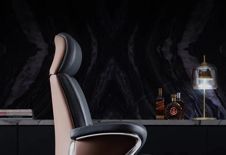 Office Chair - Modern Ergonomic - Cowhide | KIMLUD