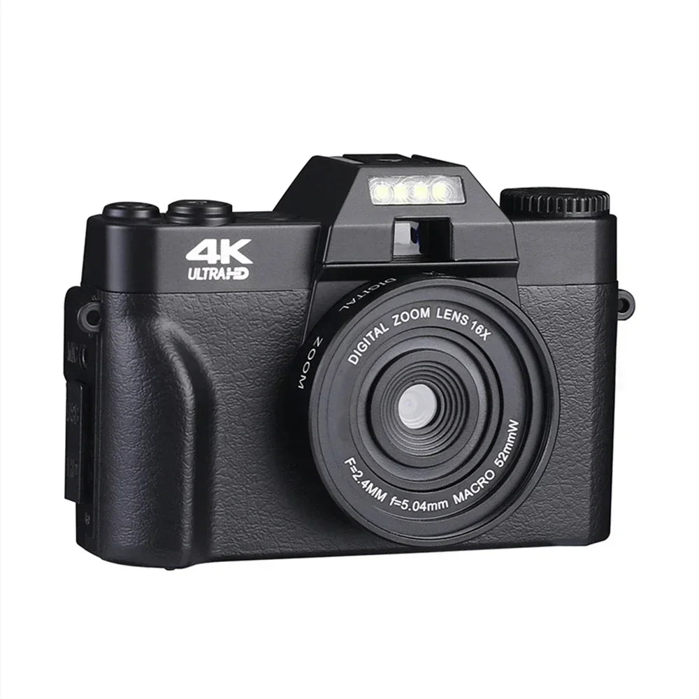 4K Digital Camera for Photography 16X Digital Zoom Vlog Camera for YouTube 75MP WiFi Autofocus Livestream Video Camera Camcorder