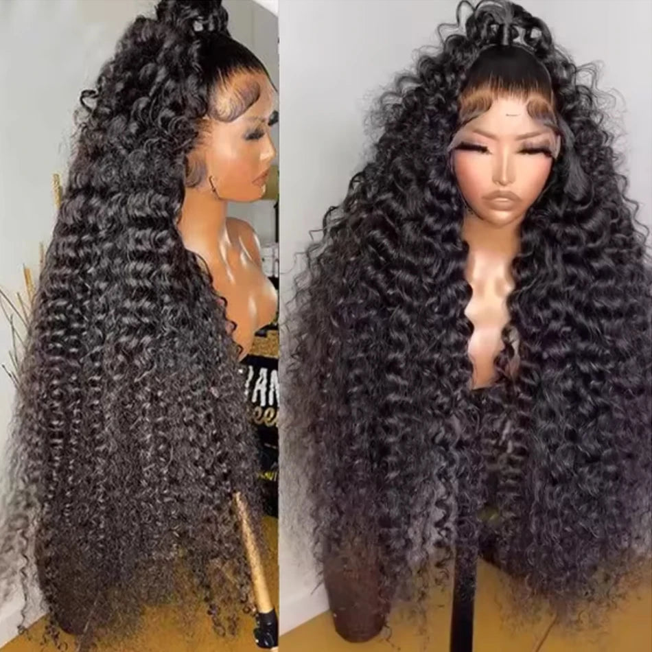 Full Lace Wig – Deep Wave 360 HD Frontal – Human Hair – Medium Brown | KIMLUD