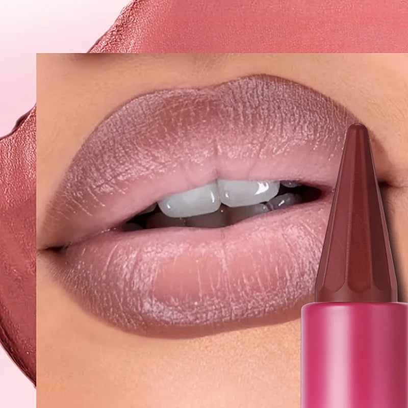 Matte Velvet Lip Liner & Lipstick - Dual-Use Precision Lip Contour Pencil for Smooth, Long-Lasting Color,Lip Liner Pencil, lip