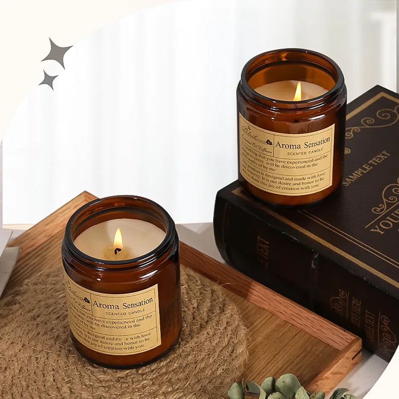 Soy Candle Smokeless Aromatherapy Cup — Amber | KIMLUD