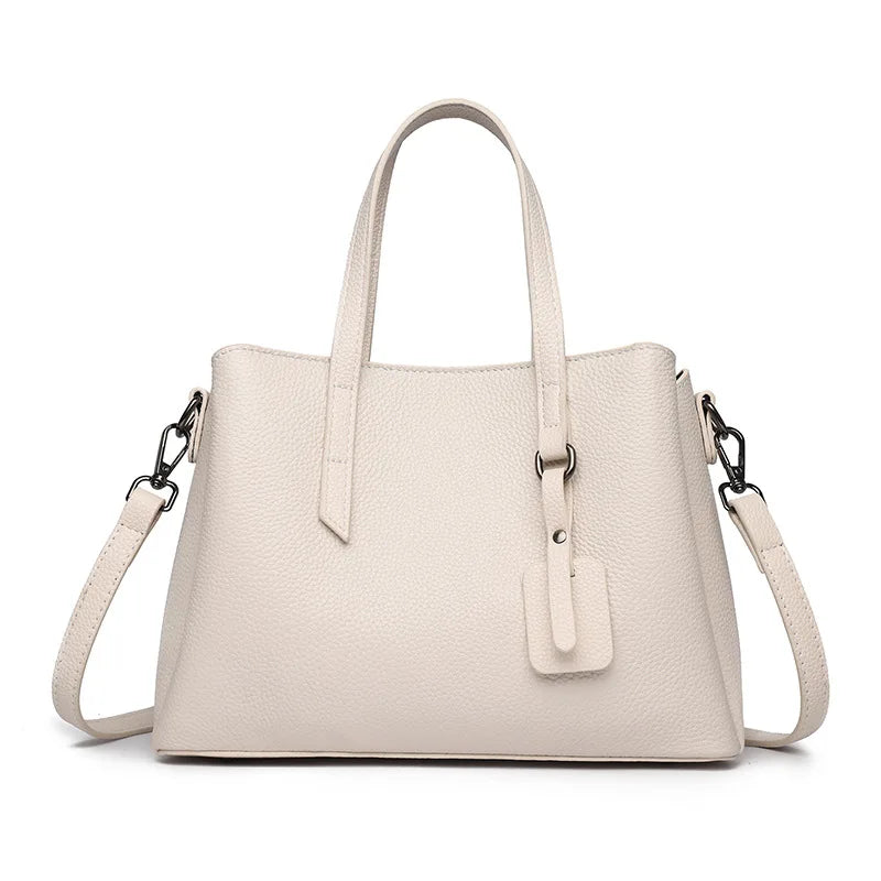 First Layer Cowhide Women's Shoulder Bag Commuter Handbag Armpit Crossbody Bag Genuine Leather Small Square Bag luxury