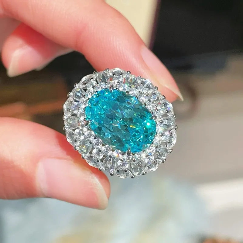Jewelry Set – Zircon Necklace Earrings Ring – Sterling Silver | KIMLUD