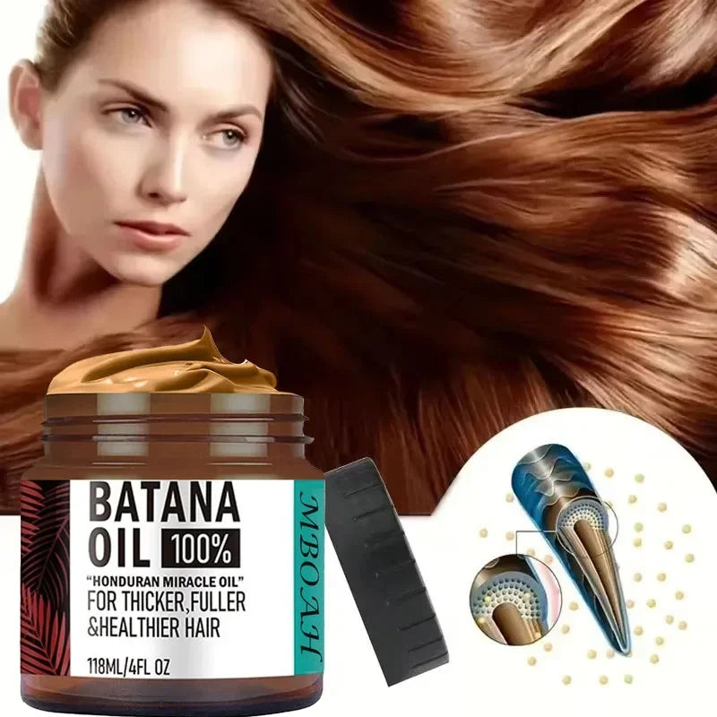 Batana Oil Conditioner Fuller, Thicker Hair Silky Nutrition — Deep Amber | KIMLUD