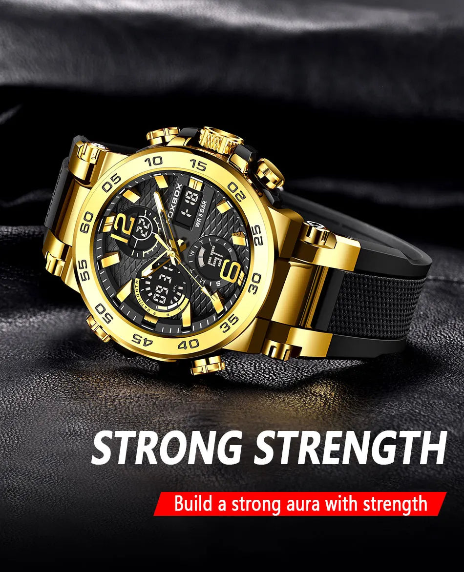 LIGE Men Digital Watch  Military Sports Swimming Watches Fashion Waterproof Dual  display  Wristwatch Mens Relogios Masculino