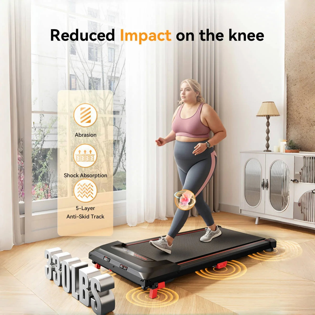 Aluminum Folding Walking Pad 8 Kmph — Graphite Black | KIMLUD