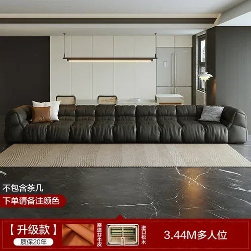 Puff Leather Sofa Bedrooms Comfortable Reclining Luxury Designer Lazy Sofa Modern Minimalist Sofy Do Salonu Home Furniture
