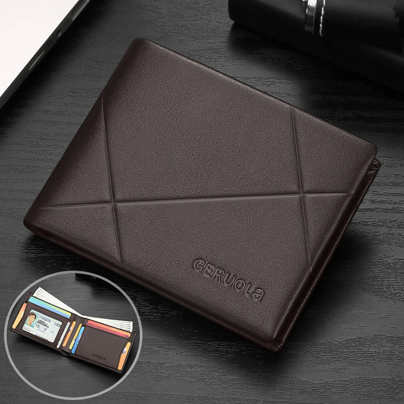 Men's Wallet – RFID Protection – Genuine Leather | KIMLUD