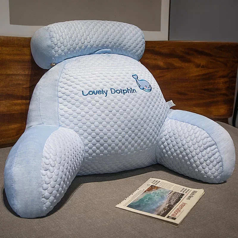 Ice peas bedside cushion soft waist pillow big backrest bed pillow sofa pillow bed reading.