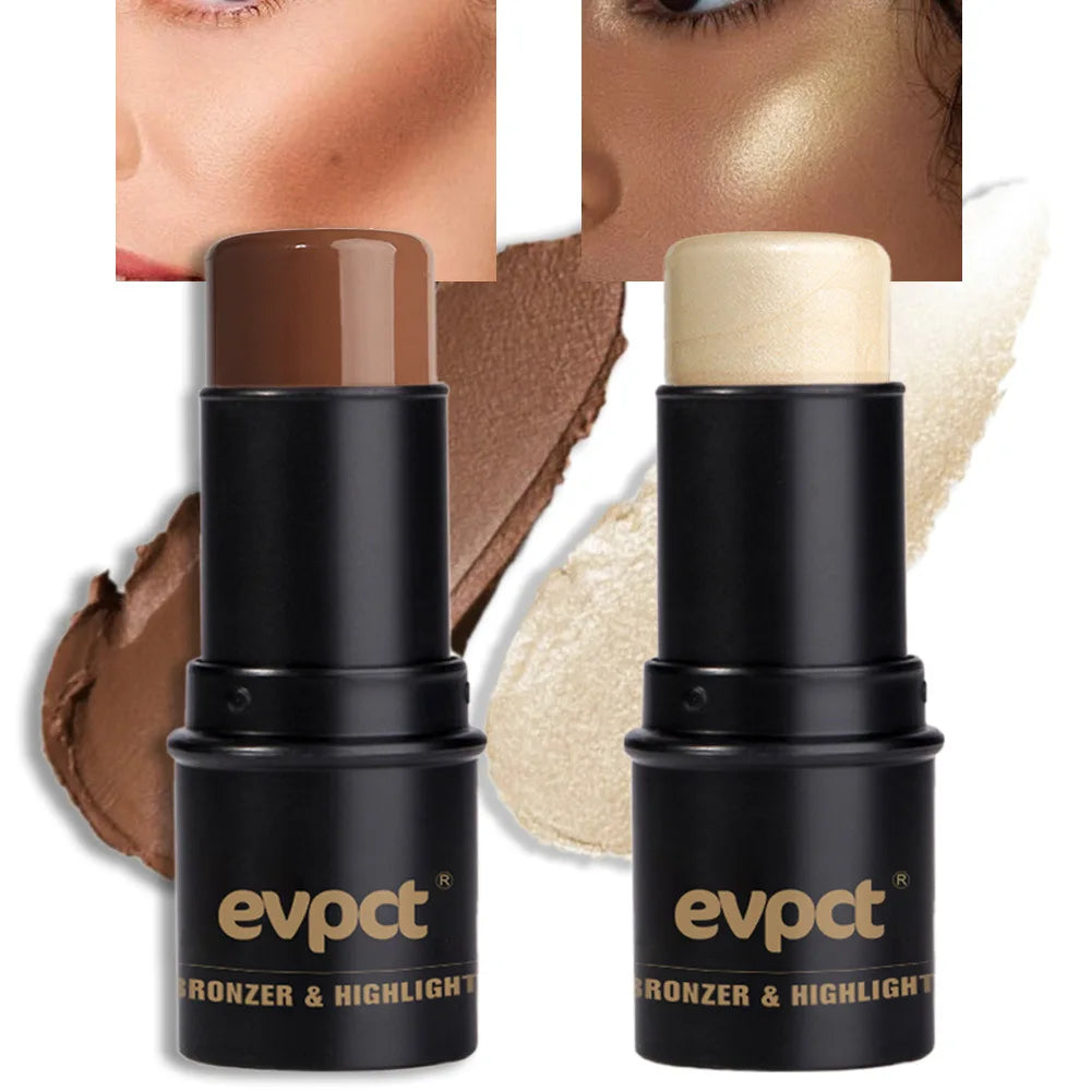 Highlighting&Bronzer Stick Face Brightening Blusher Rouge Concealer Pen Long Lasting Corrector Nose Shadow Contouring Cosmetics