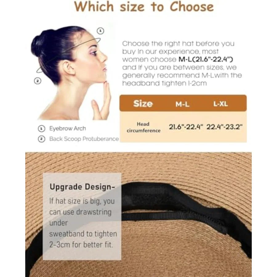 Linen Packable Sun Hat — Natural Beach Style Travel | KIMLUD