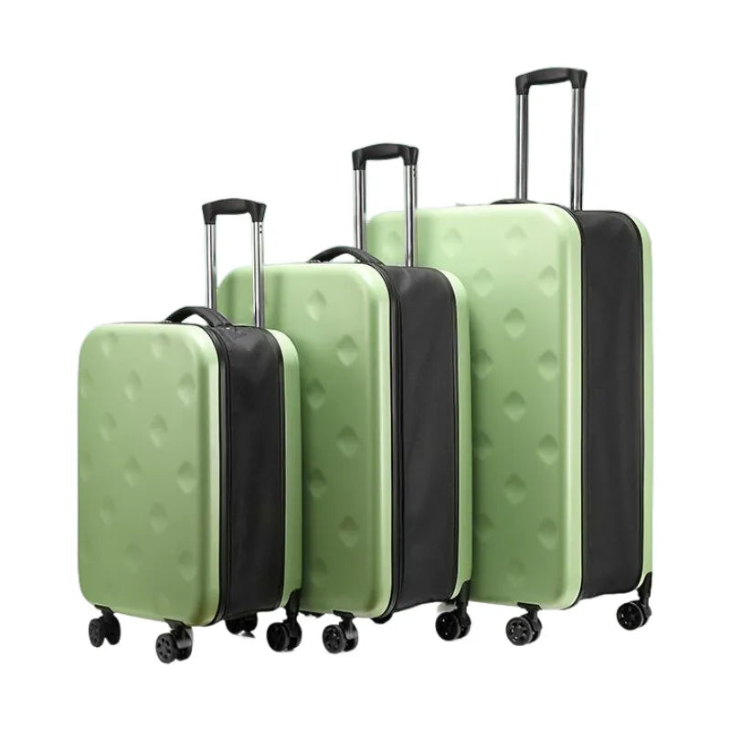 Foldable Luggage with Multi-Directional Silent Wheels – 20 Inch Airline Approved Cabin Bag + 24 Inch Checked Suitcase Portable
