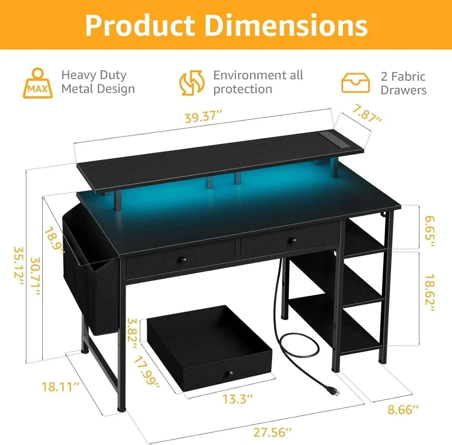 39-inch-gaming-desk-with-shelves-drawers-power-outlet-led-lights---sturdy-black-design-for-home-officekimludkimlud-35572134