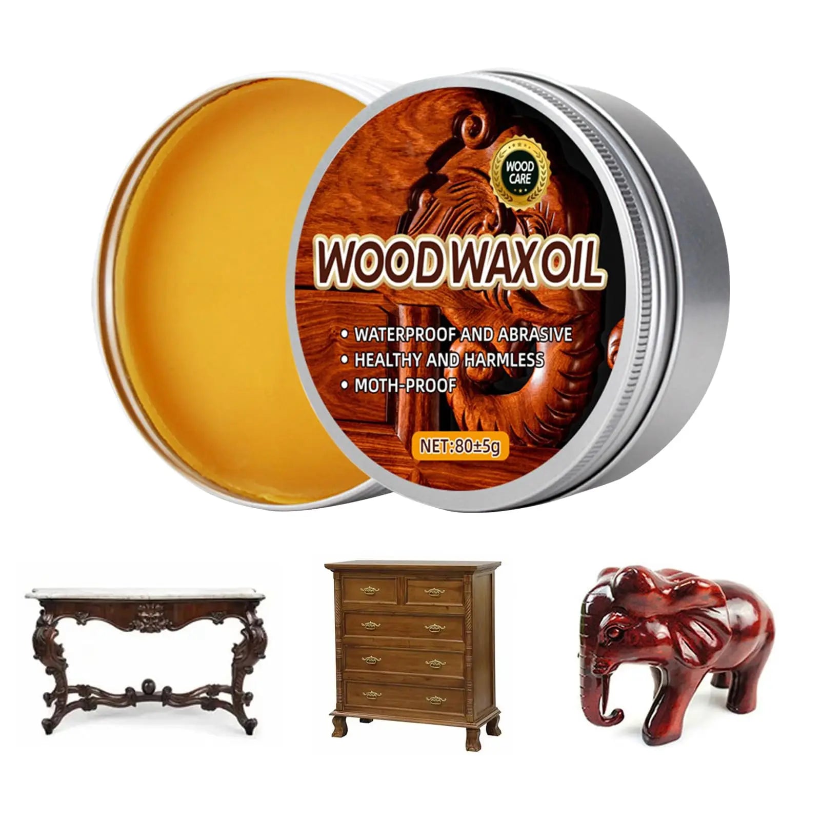Environmentally Friendly Wood Wax Oil For Furniture And Floors — Original Mahogany | KIMLUD
