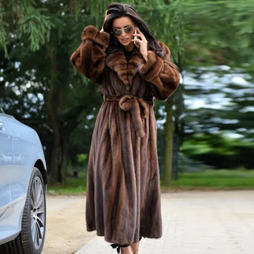 Mink Fur Coat – Full Pelt – Long Coat | KIMLUD