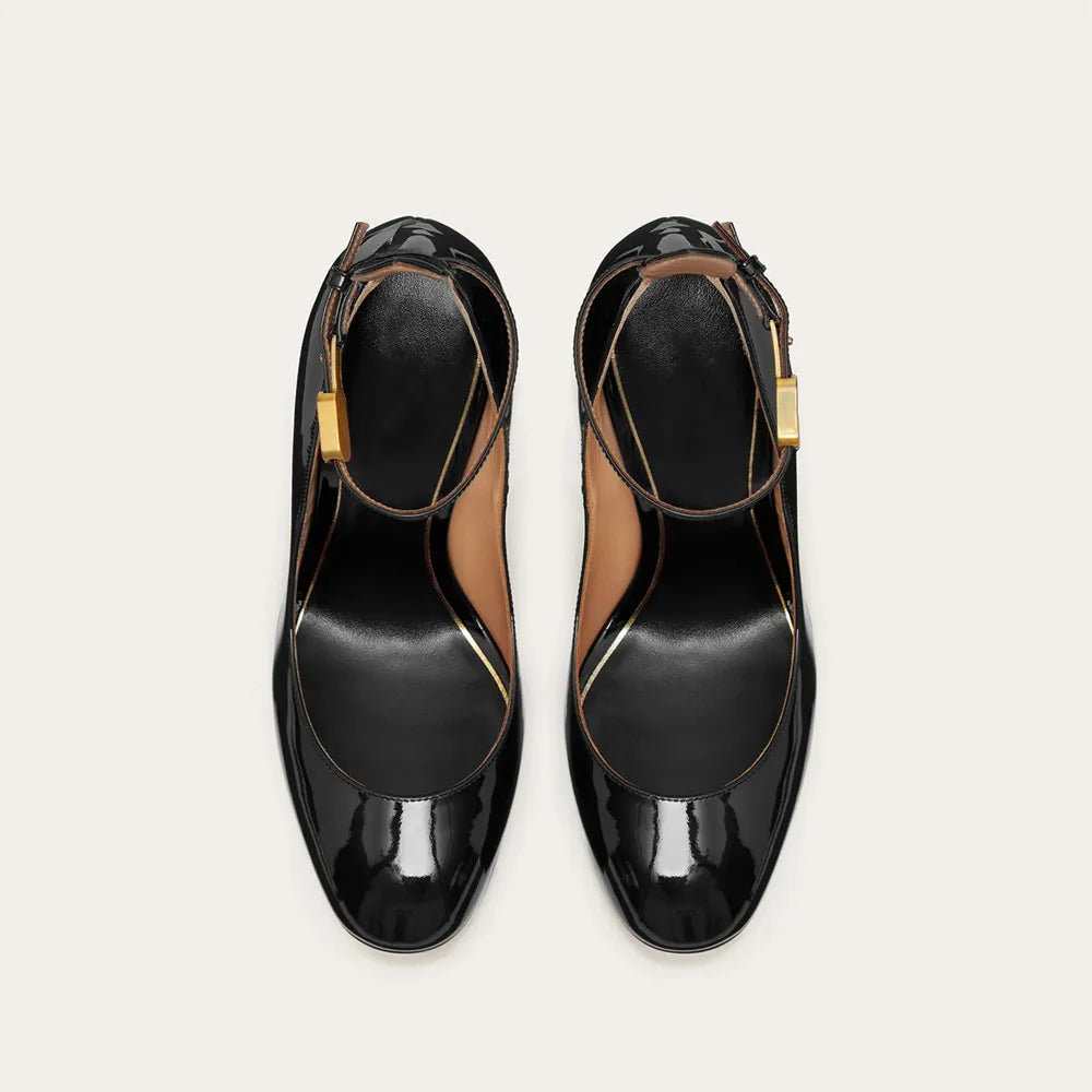 New Brand Women&#39;s Shoes Super High Heel Party Fashion Thick Sole Leather Shoes Bridal Shoes Wedding Party Shoes Women Summer