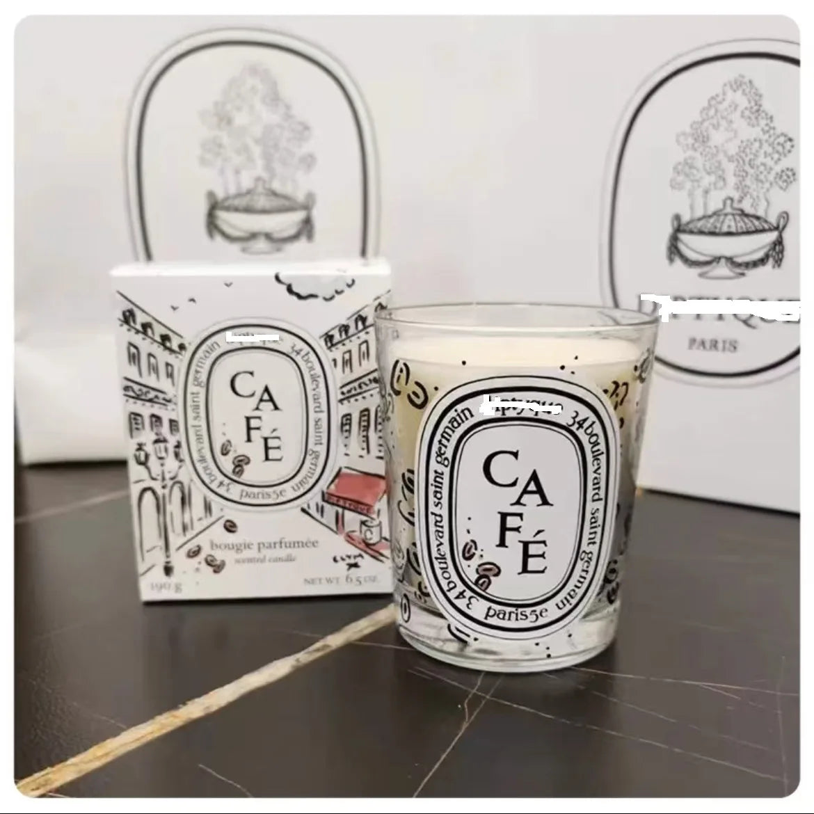 Aromatherapy Soy Wax Candle Cafe Chantilly Coffee Vanilla Cream — Ivory | KIMLUD