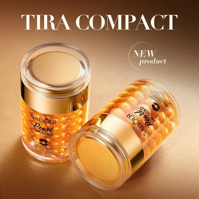 24K Gold Pearl Collagen Face Cream Radiance — Gold | KIMLUD