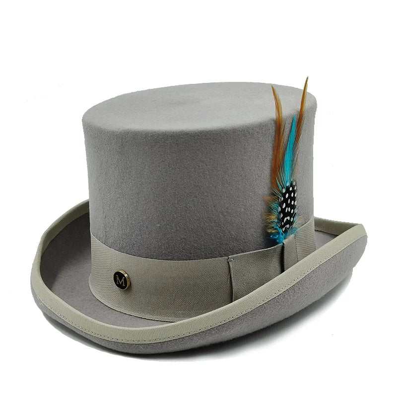 Top Hat - Magician Presidential High Hat - Wool | KIMLUD