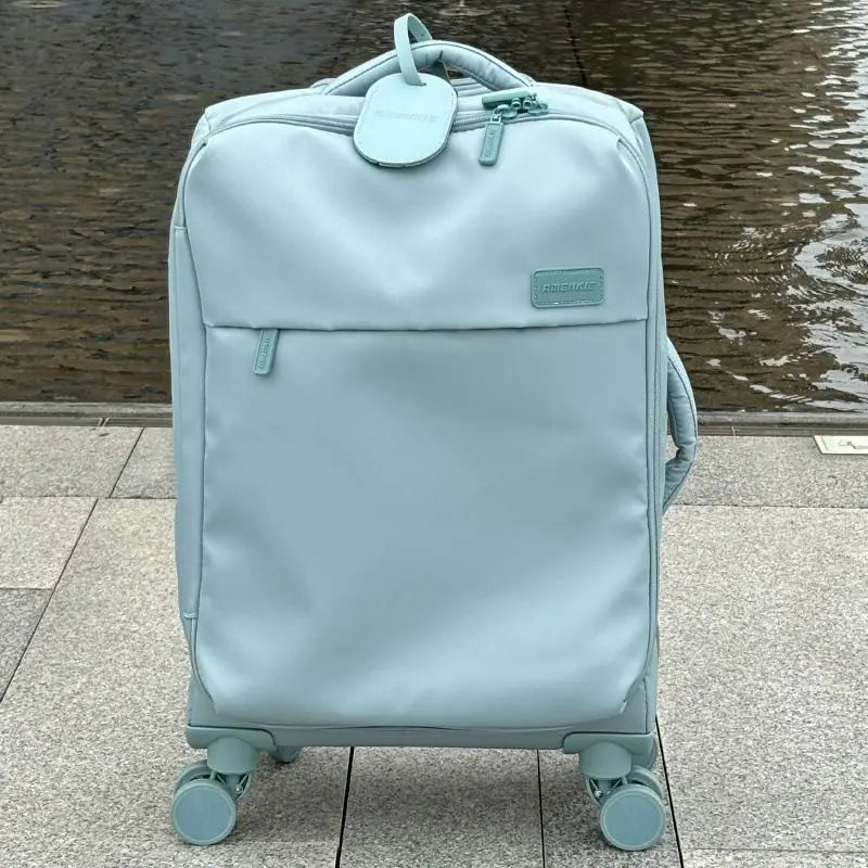 Superlight Ox Cloth Bagging Car 20inch Che-in Baggage Silent Universal Wheel Lightweight Travelling Suitcase for Men An...