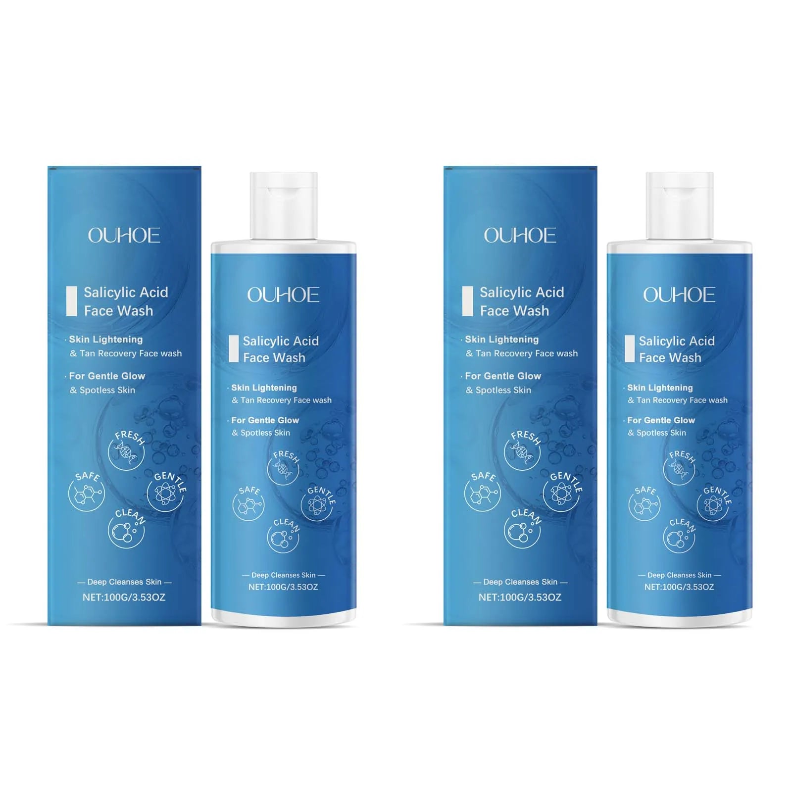 Salicylic Acid Facial Cleanser Acne Treatment — Blue | KIMLUD