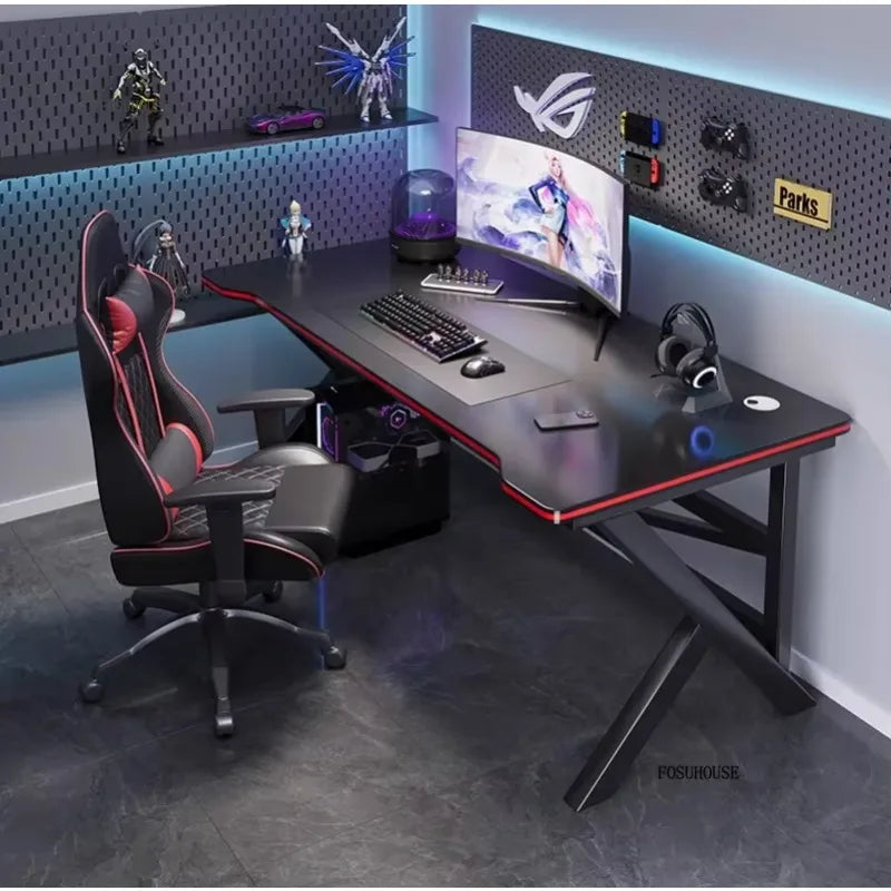 Modern Simple Wooden Computer Desks Bedroom Office Desks Home Student Reading Desk Desktop Internet Cafe E-sports Gaming Tables