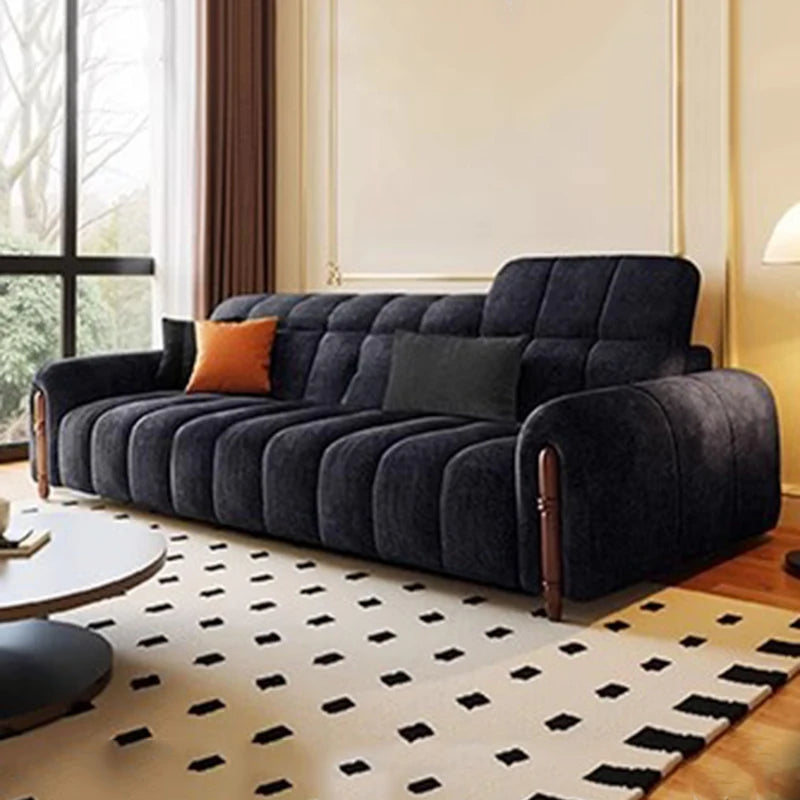 Chinese Style Living Room Sofa Multifunctional Smart Seating — Olive Green | KIMLUD