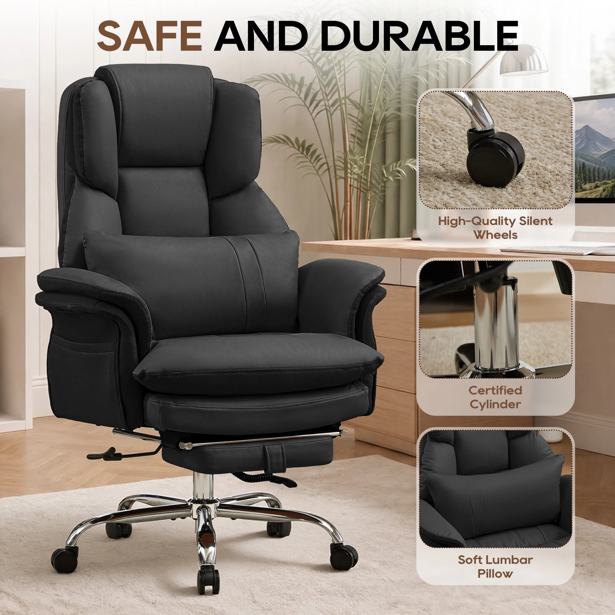 Office Chair – Big and Tall Executive Criss Cross – Ergonomic | KIMLUD
