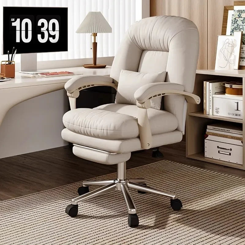 A Contemporary Comfort Synthetic Leather Boss Chair Reclining Office Chair With Sofa Design Business and Home Use