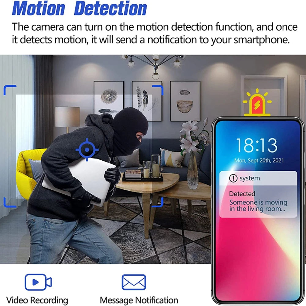 HD 1080P Mini Camera Video Recorder Home Security WiFi Camera DIY Module Motion Detection Surveillance Camcorder Remote View